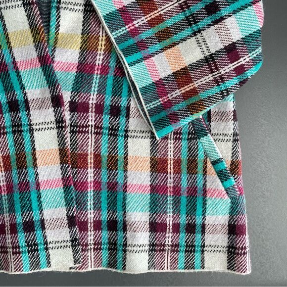 Anthropologie Rosetta Cropped Plaid Jacket Size S - Picture 11 of 13